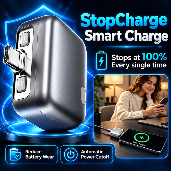 Automatic Charging Disconnector (Model LX-007) — Smart Auto Power Cut-Off Battery Protector | Type-C to Type-C Fast Charging Guardian
